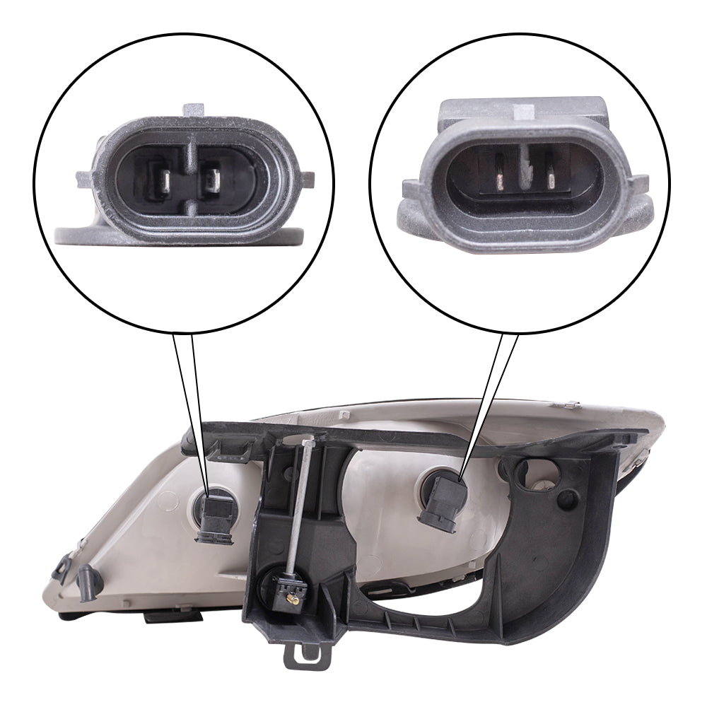 Brock Headlight fits 2003-2005 Pontiac Sunfire Passenger Headlamp w/ Housing Assembly