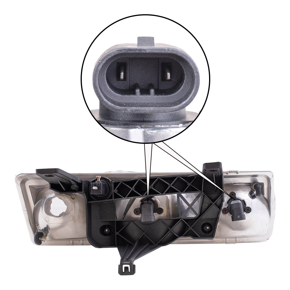 Brock Replacement Driver and Passenger Set Headlights Compatible with 2002 2003 2004 Vue 22702945 22702946