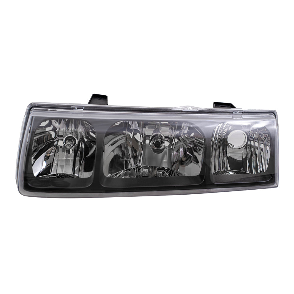 Brock Replacement Driver and Passenger Set Headlights Compatible with 2002 2003 2004 Vue 22702945 22702946