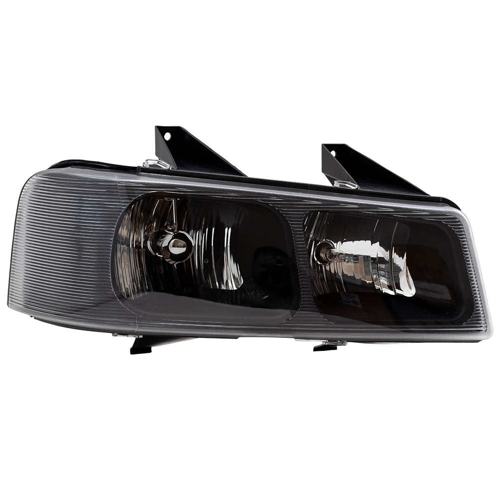 Brock Aftermarket Replacement Driver Left Passenger Right Halogen Composite Headlight Assembly Set Compatible With 2003-2022 Chevy Express