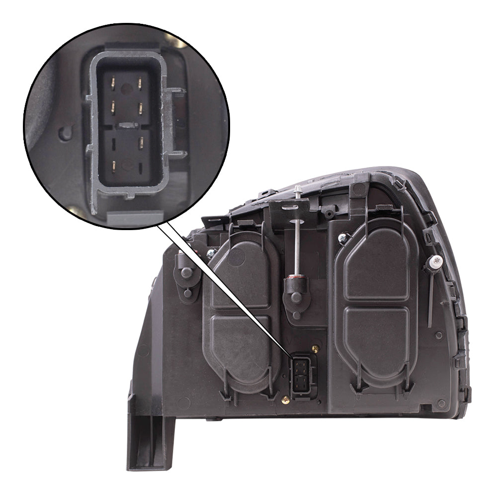 Headlight fits 2000-2003 Cadillac DeVille Passenger Headlamp w/ Housing Assembly