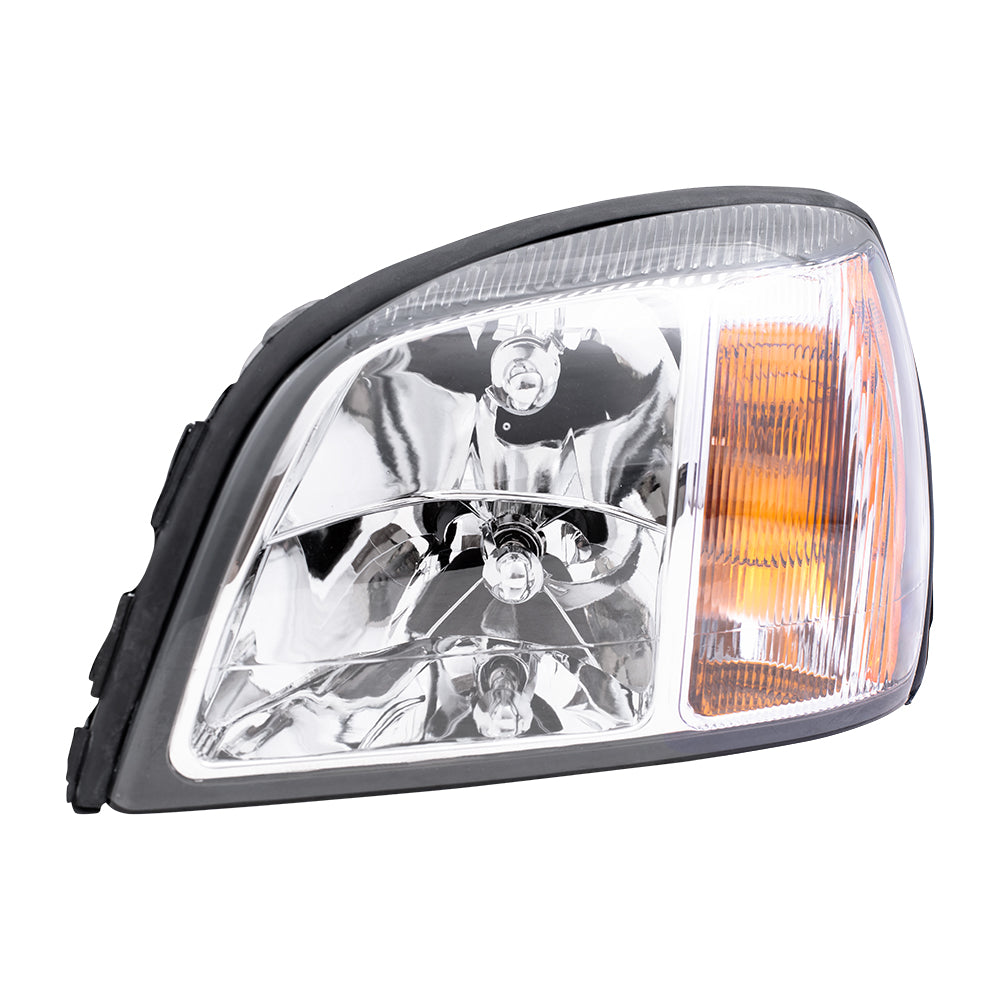 Brock Replacement Driver Headlight Compatible with 2000-2003 DeVille 19245431