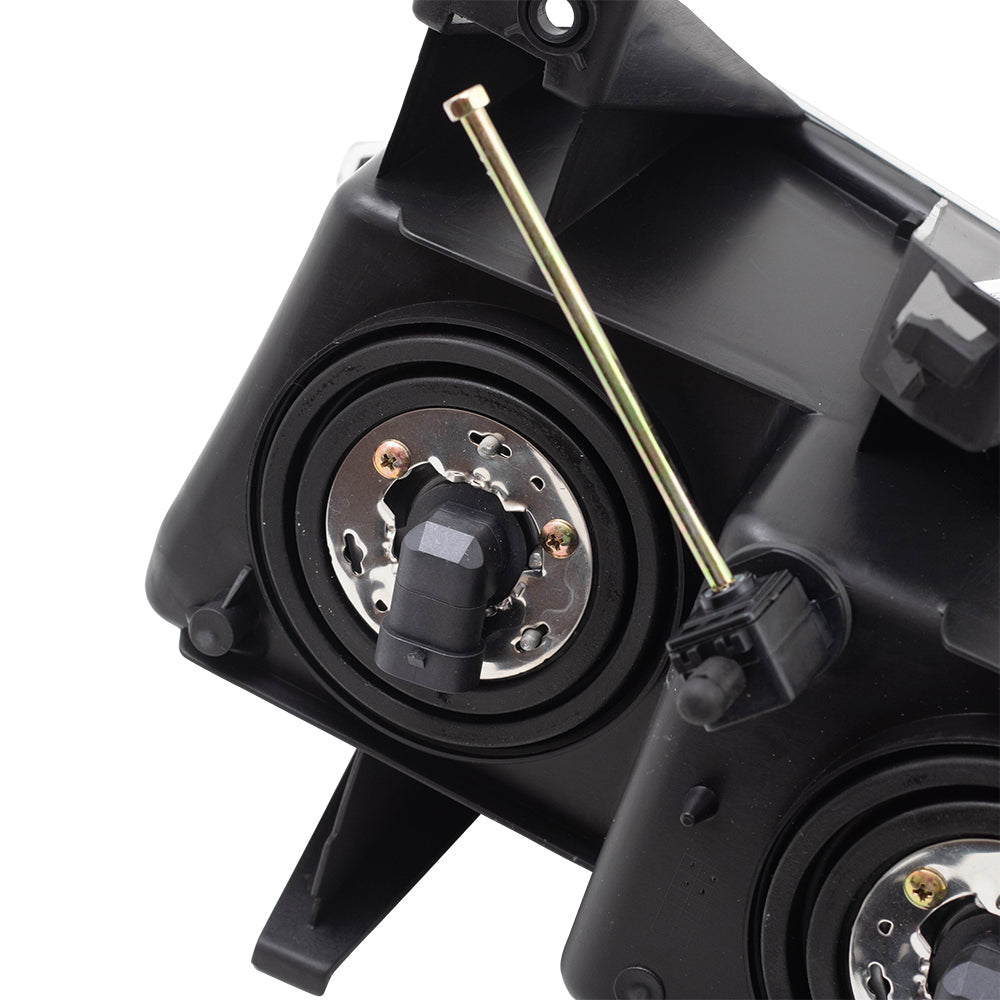 Brock Replacement Passenger Headlight Lens with Black Bezel Compatible with 04-12 Colorado Canyon 20766570