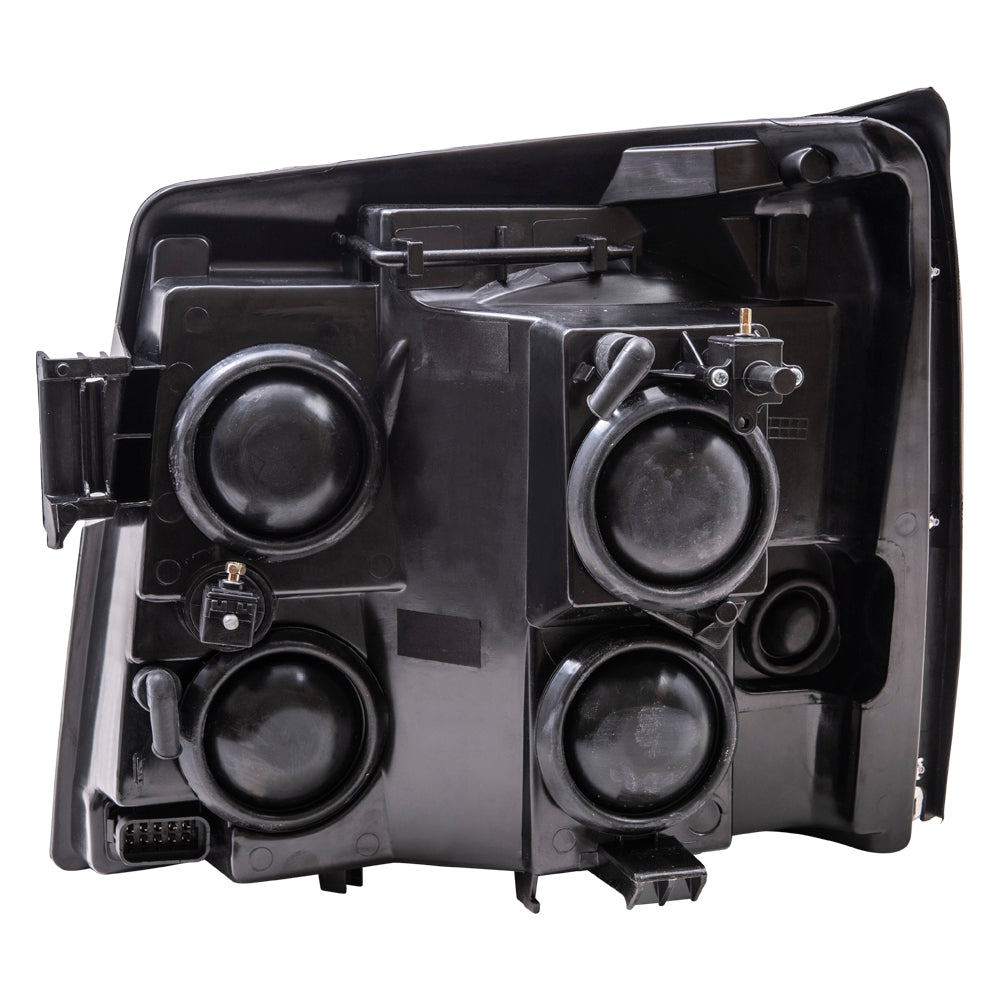 Brock Replacement Driver and Passenger Set Halogen Headlights Compatible with 2002 Escalade & Escalade EXT Pickup Truck 15181851 15181850