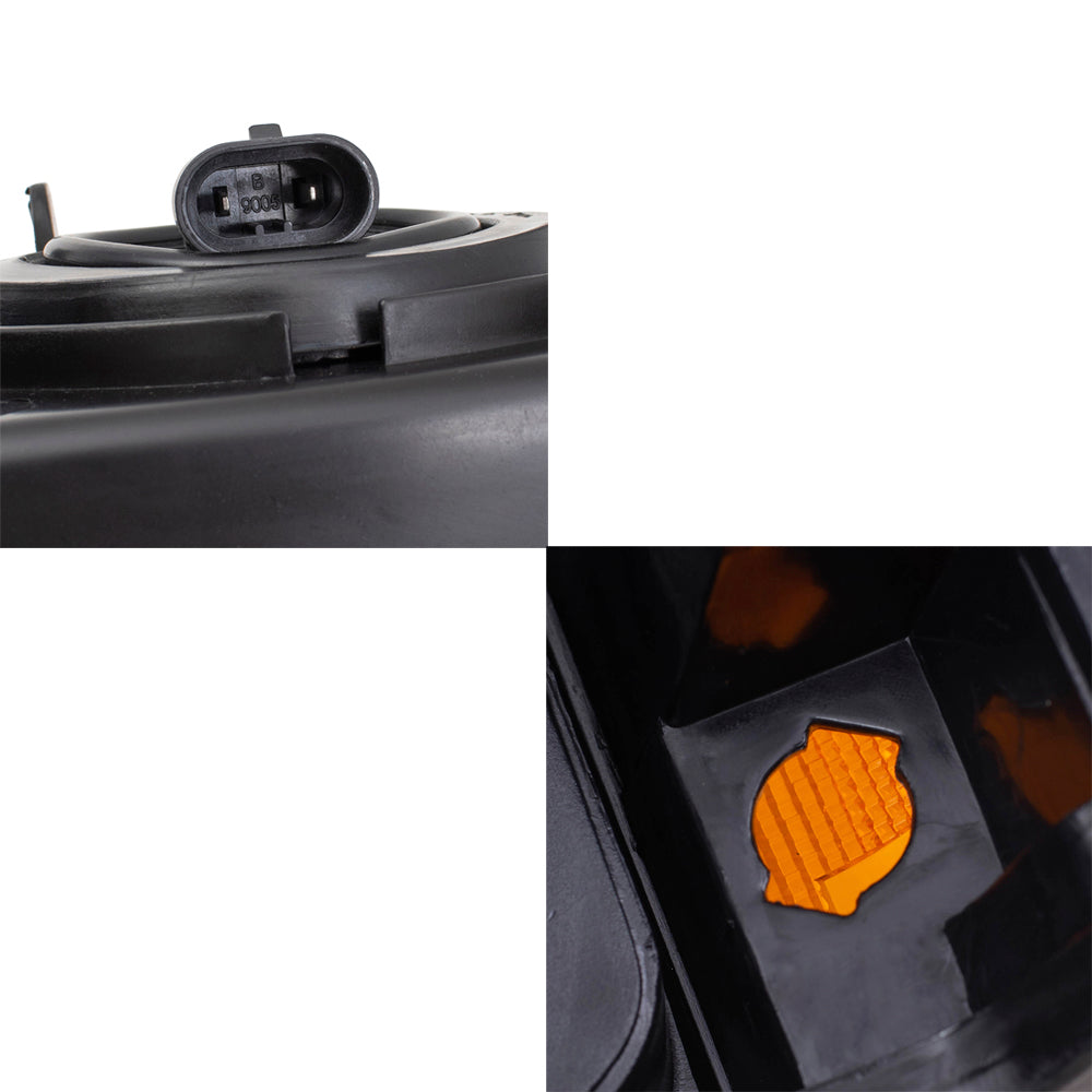 Headlights and Front Park Signal Marker Lights Compatible with 2003-2006 Silverado Pickup Truck Replacement 4 Pc Set