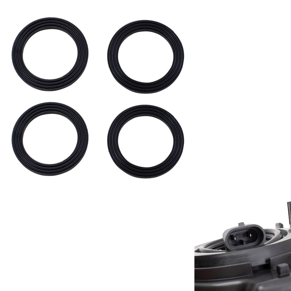 Headlights and Front Park Signal Marker Lights Compatible with 2003-2006 Silverado Pickup Truck Replacement 4 Pc Set