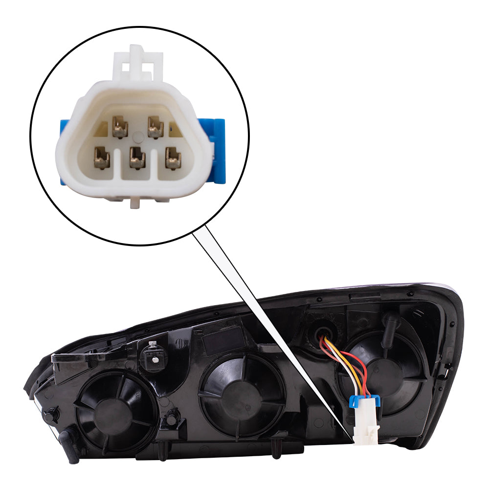 Brock Replacement Passenger Headlight Compatible with 2004-2007 Malibu Malibu Maxx 2008 Malibu Classic 15851372