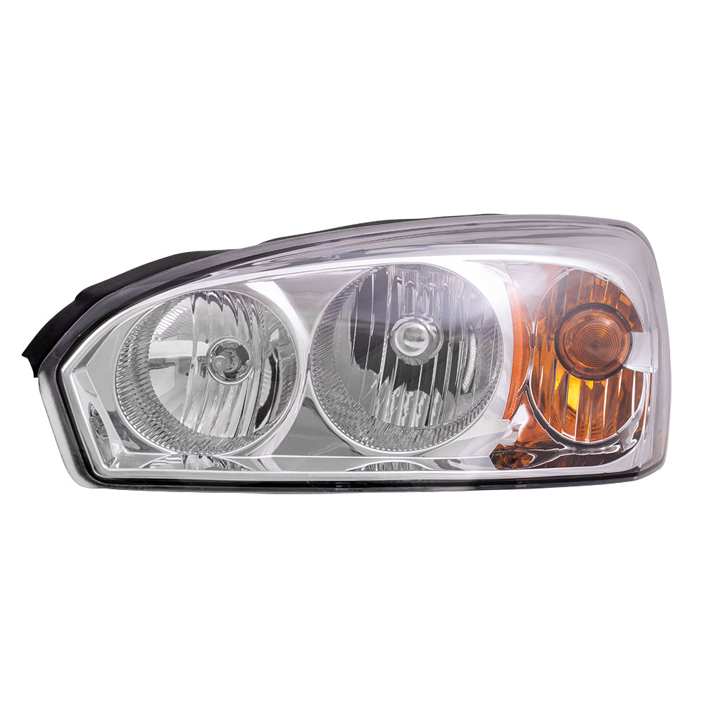 Brock Replacement Driver and Passenger Set Headlights Compatible with 2004-2007 Malibu Malibu Maxx 2008 Malibu Classic