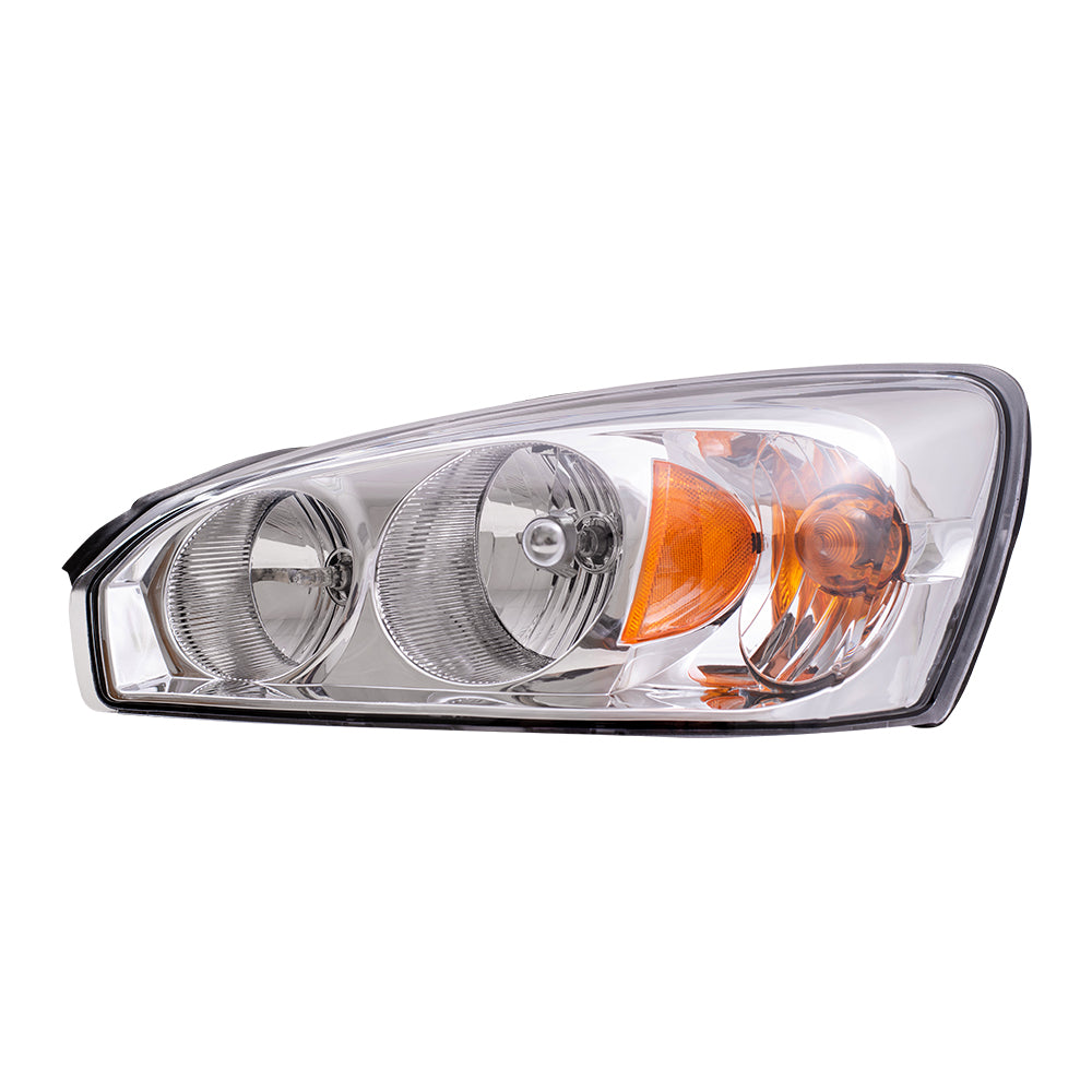 Brock Replacement Driver and Passenger Set Headlights Compatible with 2004-2007 Malibu Malibu Maxx 2008 Malibu Classic
