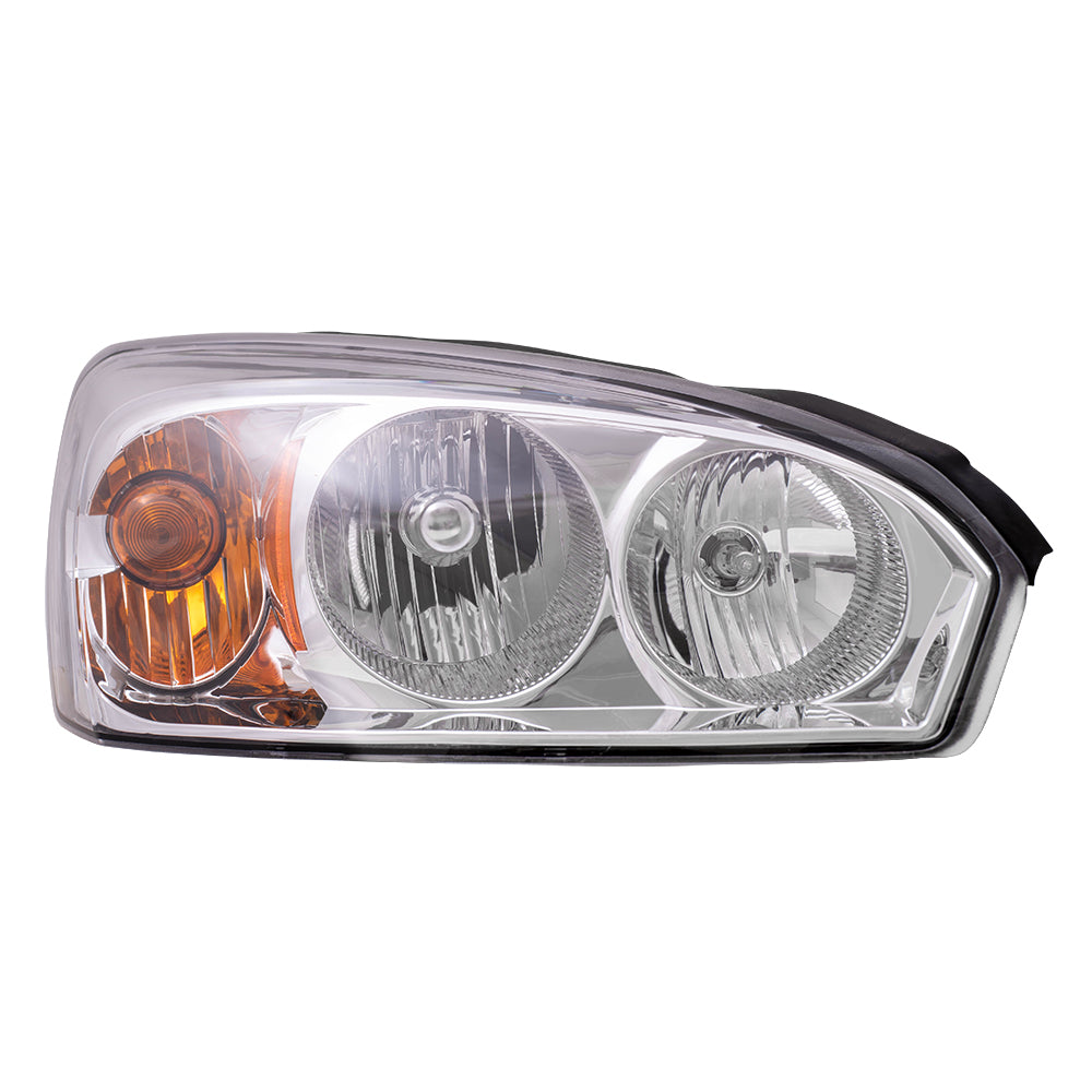 Brock Replacement Passenger Headlight Compatible with 2004-2007 Malibu Malibu Maxx 2008 Malibu Classic 15851372