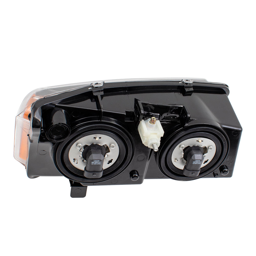 Brock Replacement Driver and Passenger Set Headlights w/ Fluted Reflectors Compatible with 2003-2006 Avalanche Silverado Pickup Truck