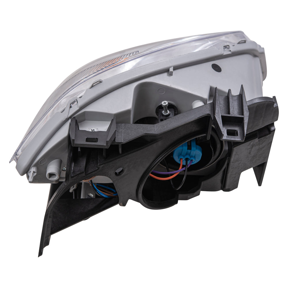 Brock Replacement Driver Headlight Clear Lens Amber Signal Reflector with Bracket Compatible with 2005-2010 Cobalt 22740621