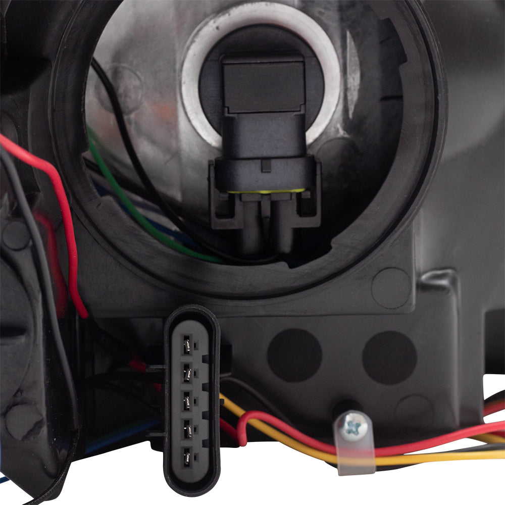 Brock Aftermarket Replacement Driver Left Halogen Combination Headlight Assembly Compatible with 2006-2013 Chevy Impala