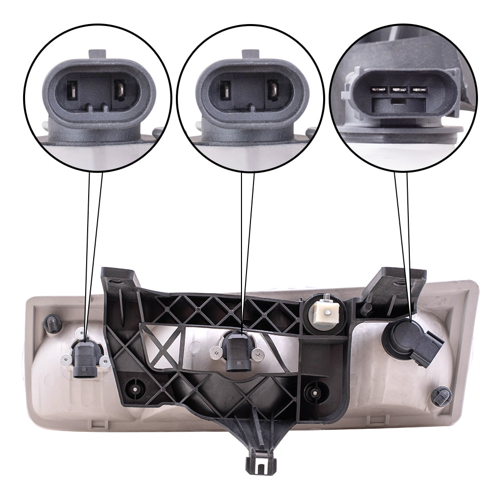 Brock Replacement Passenger Headlight Compatible with 2005 Vue 22730382