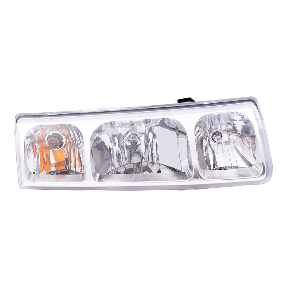Brock Replacement Driver and Passenger Set Headlights Compatible with 2005 Vue 22730381 22730382
