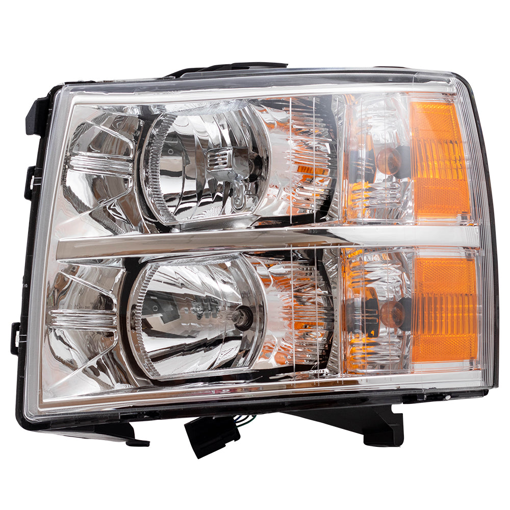Brock Driver Side Halogen Combination Headlight Assembly for 2007-2013 Silverado 1500