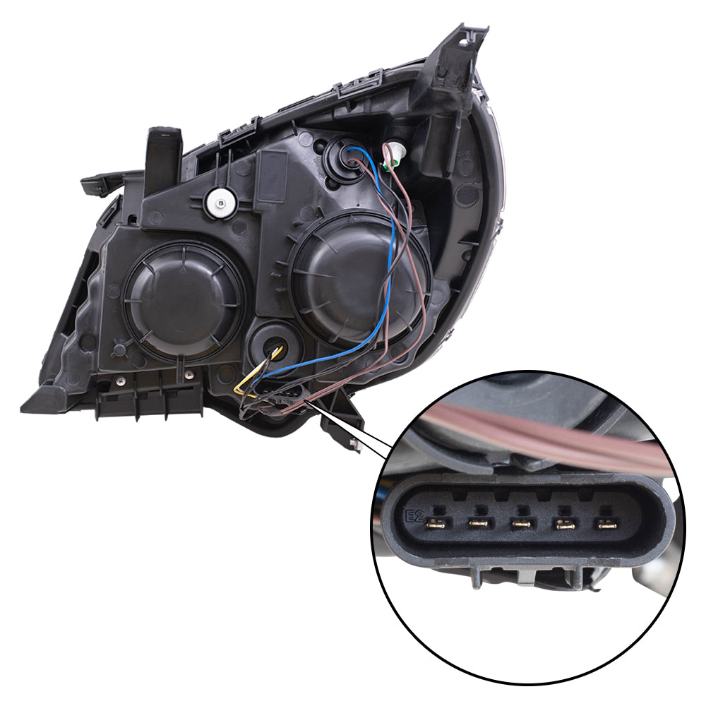 2010-2015 Chevrolet Equinox L/LS/LT Halogen Combination Headlight Assembly Set LH+RH