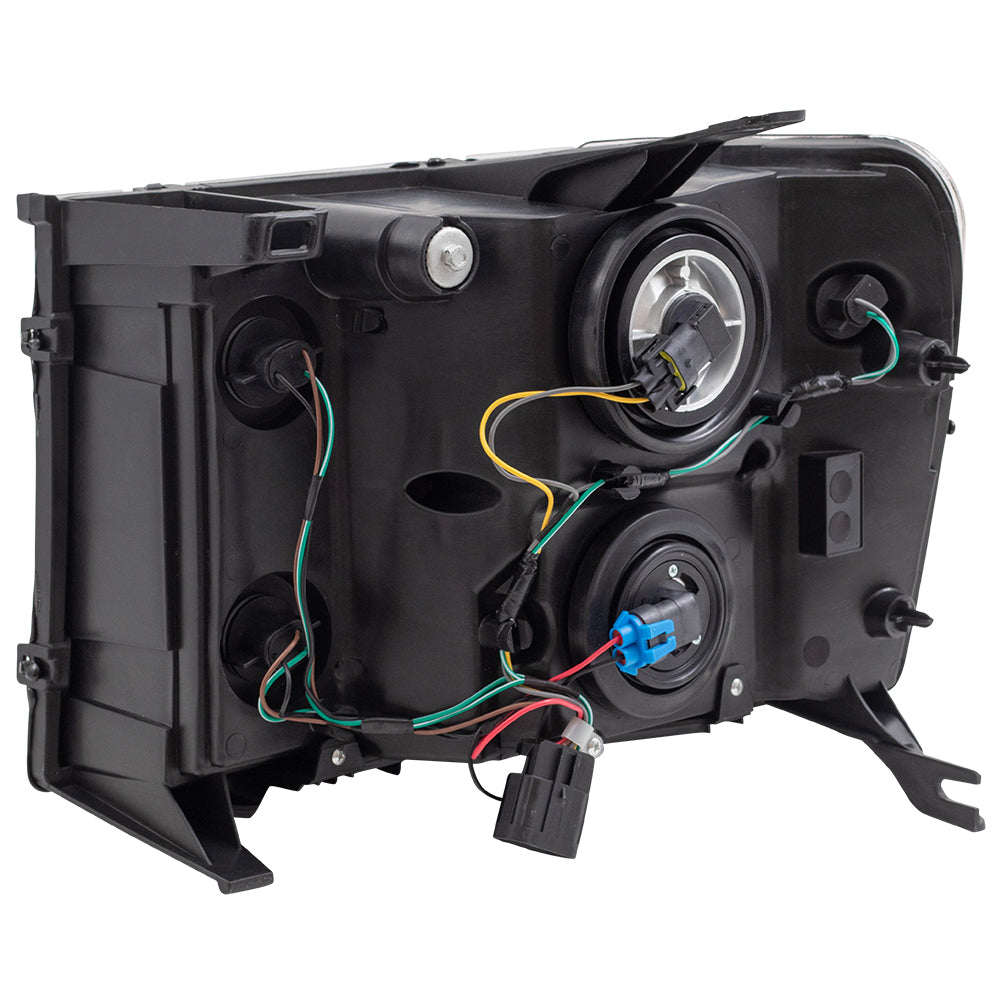 Brock Replacement Passenger Headlight Compatible with 2007-2014 Sierra Pickup Truck 25799194