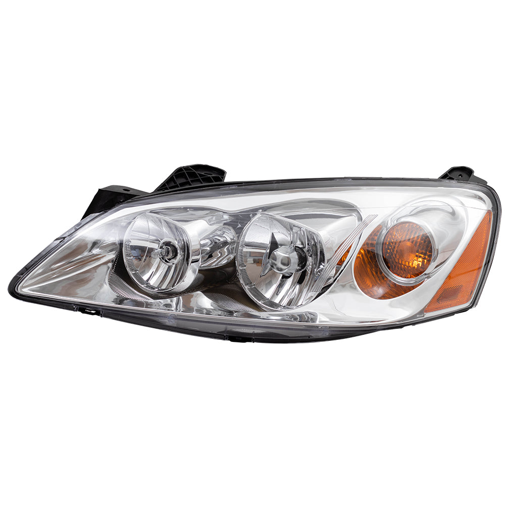 Brock Headlight fits 2005-2010 Pontiac G6 Driver Headlamp w/ Amber Signal Assembly