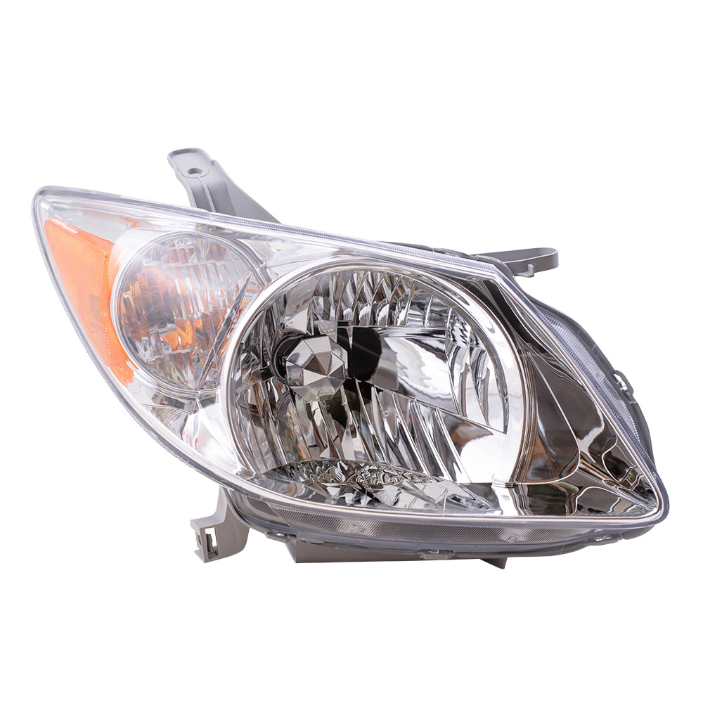 Brock Replacement Passenger Halogen Headlight Compatible with 2005-2008 Vibe 88973539