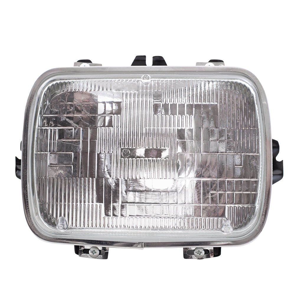 Brock Replacement Halogen Sealed Beam Headlight Rectangular Lens Compatible with 1979-1999 Suburban 25949657