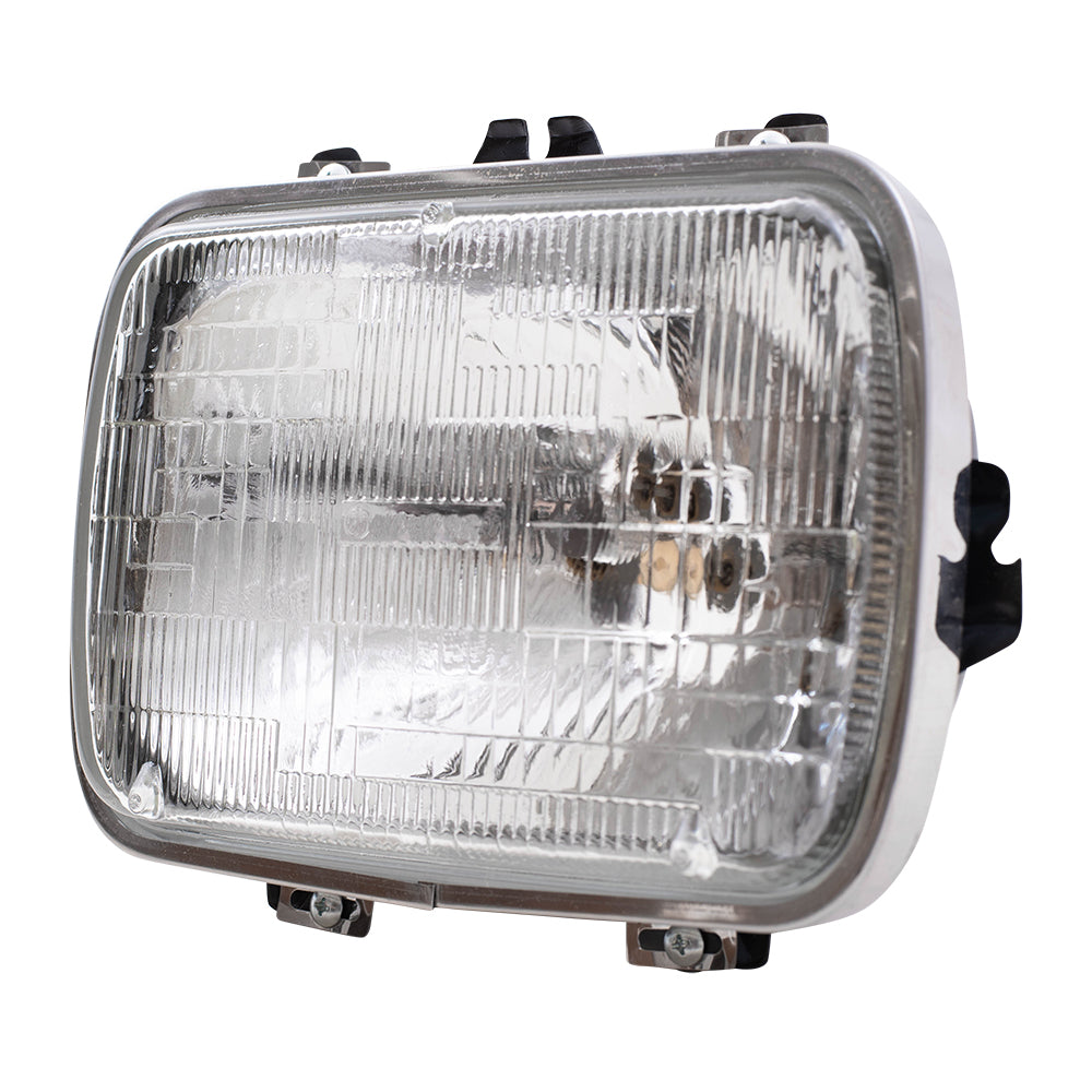 Brock Replacement Halogen Sealed Beam Headlight Rectangular Lens Compatible with 1979-1999 Suburban 25949657