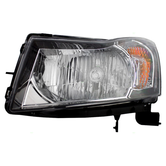 Brock Replacement Driver Headlight with Chrome Signal Trim Compatible with 2011-2012 Cruze 95900041