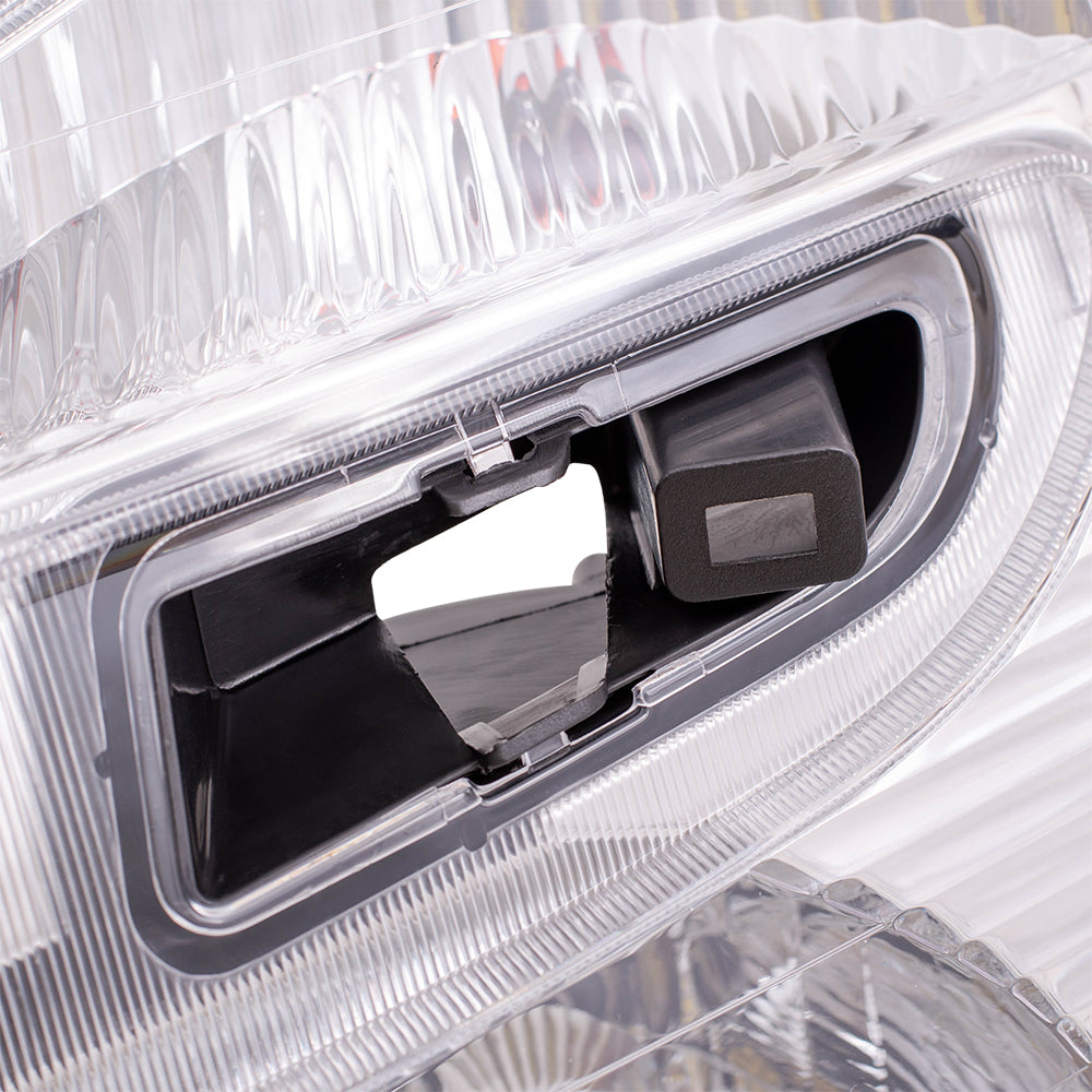 Brock Replacement Driver Headlight Lens Compatible with 2005-2009 Equinox 15888058