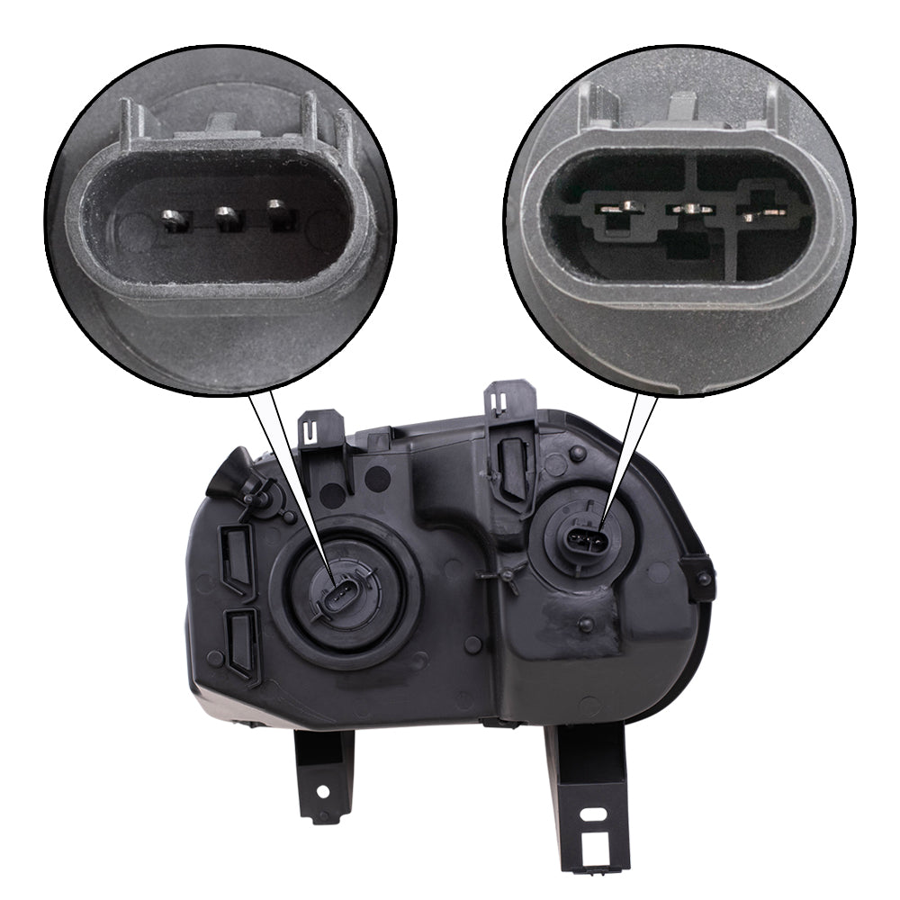 Brock Headlight fits 2006-2011 Chevy HHR Passenger Side Clear Lens Headlamp Assembly