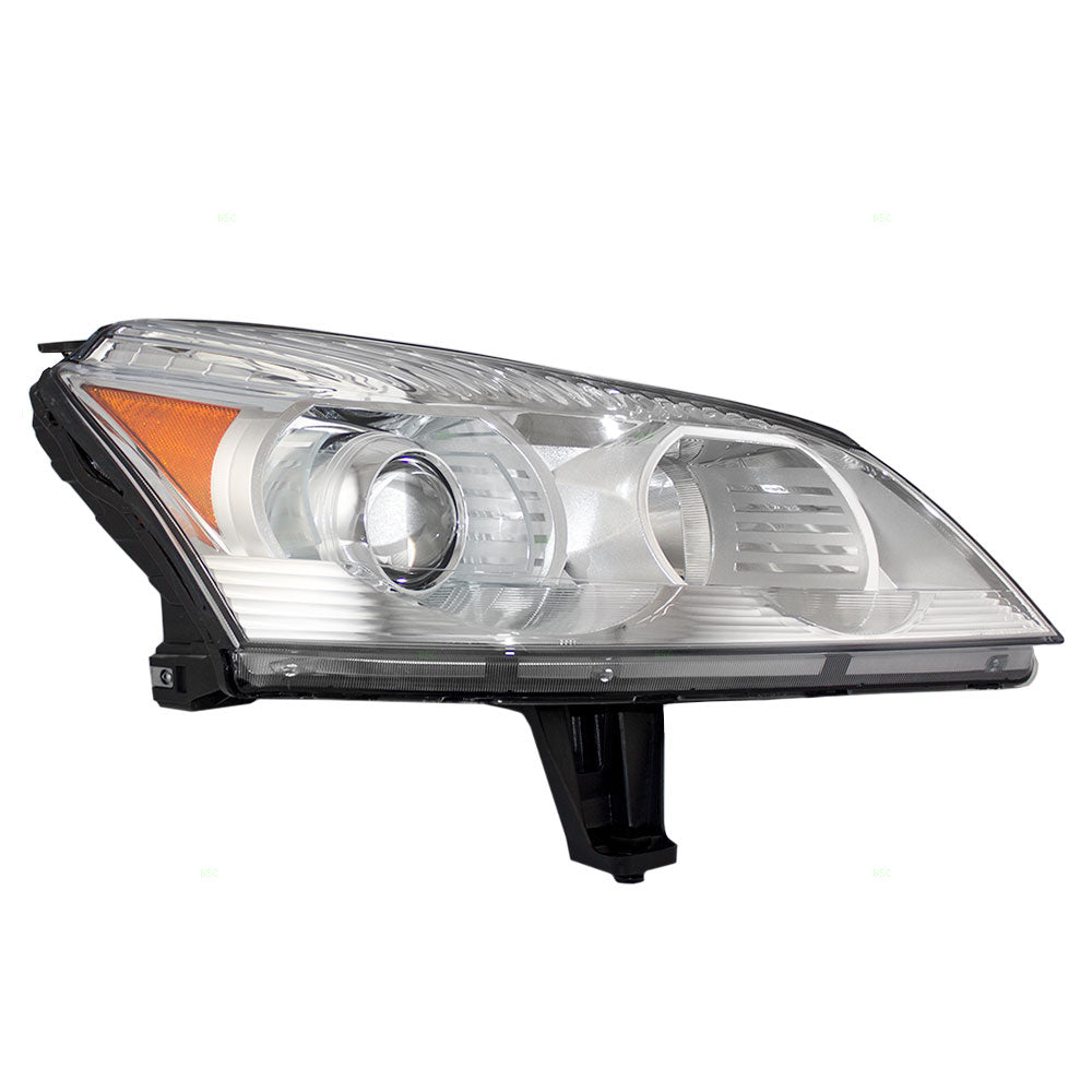 Headlight fits 2009-2012 Chevy Traverse Passenger Halogen Lamp w/Projector Beam