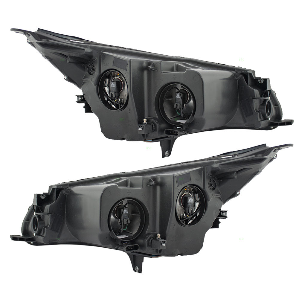 Brock Replacement Driver and Passenger Set Headlights Compatible with 2010-2013 LaCrosse 20941383 20941382