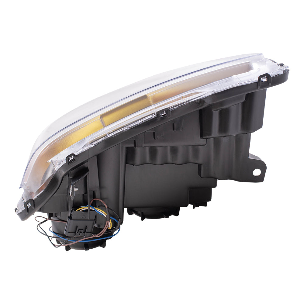 Brock Replacement Driver and Passenger Set Halogen Headlights Headlamp Compatible with 2010-2015 Terrain