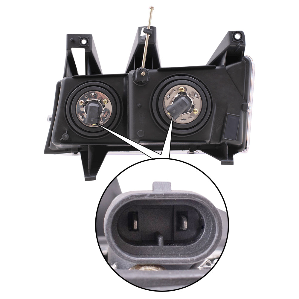 Headlight fits Canyon Colorado i-Series Pickup Passenger Headlamp Chrome Bezel
