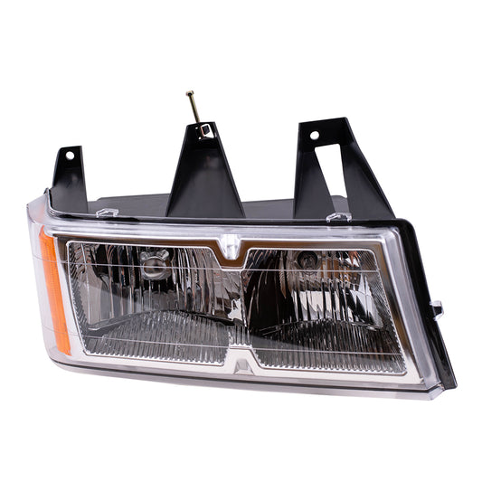 Headlight fits Canyon Colorado i-Series Pickup Passenger Headlamp Chrome Bezel