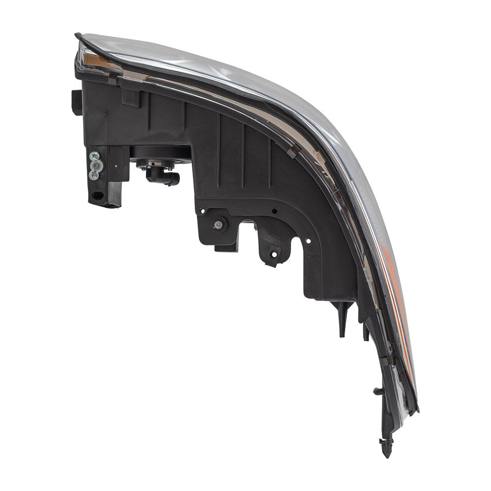 Brock Replacement Driver and Passenger Set Headlights with Fluted High Beam Compatible with 2000-2005 LeSabre