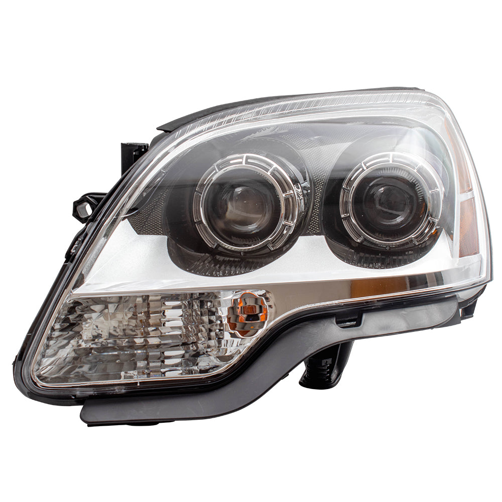 Brock Replacement Halogen Headlight Driver Headlamp Left Clear Lens Compatible with 08-12 Acadia