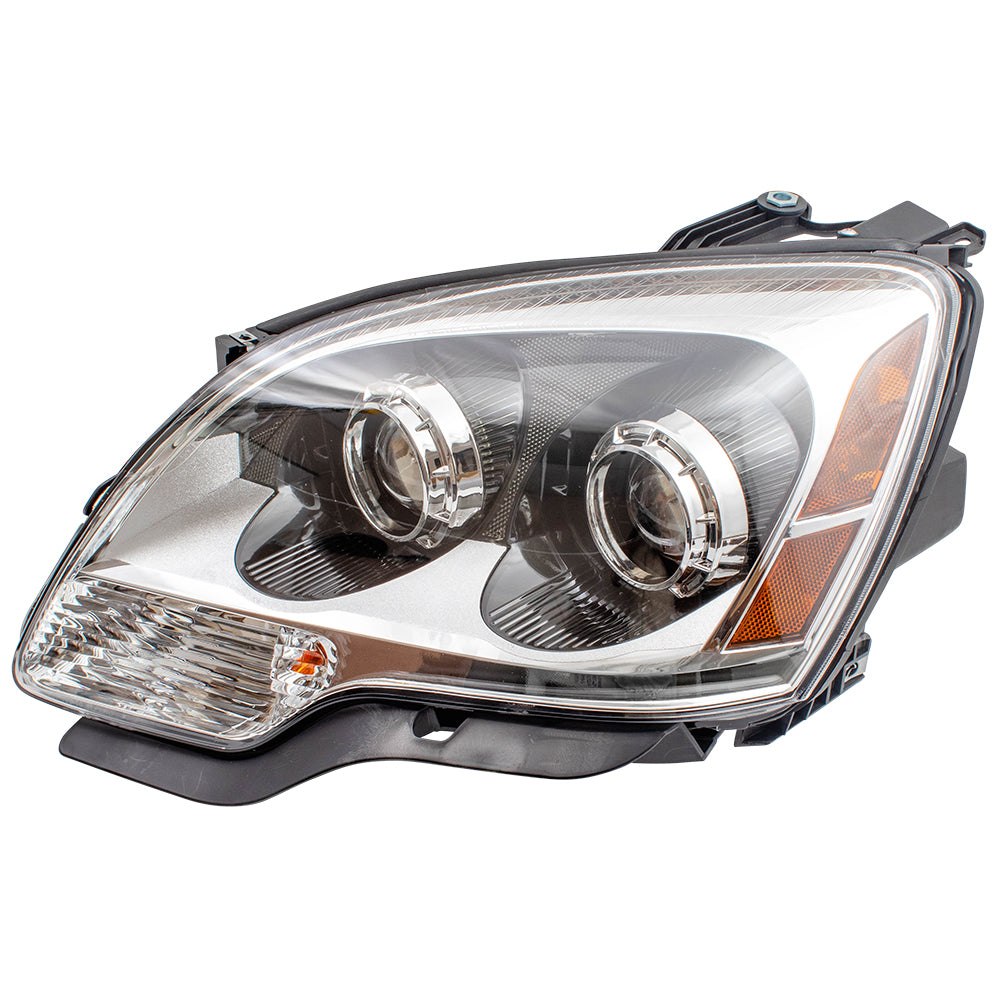 Brock Replacement Halogen Headlight Driver Headlamp Left Clear Lens Compatible with 08-12 Acadia