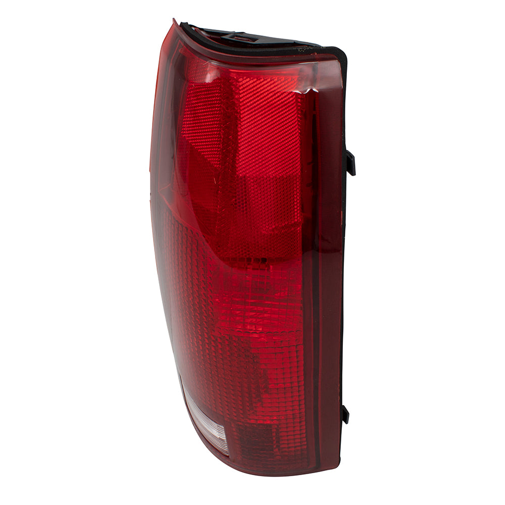 Brock Replacement Passenger Tail Light with Bulb Sockets & Connector Plate Compatible with 88-99 Pickup 00 2500/3500 C/K Old Body Style Truck