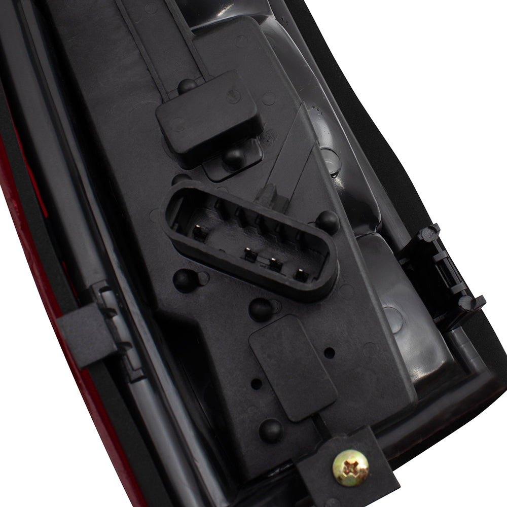 Brock Replacement Passenger Tail Light with Bulb Sockets & Connector Plate Compatible with 88-99 Pickup 00 2500/3500 C/K Old Body Style Truck