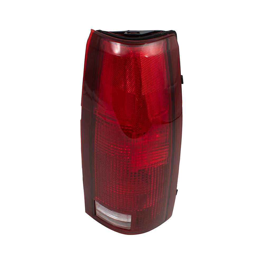 Brock Replacement Passenger Tail Light with Bulb Sockets & Connector Plate Compatible with 88-99 Pickup 00 2500/3500 C/K Old Body Style Truck