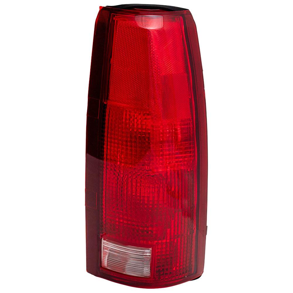 Brock Replacement Passenger Tail Light Compatible with 88-99 C1500 K1500 C2500 K2500 C3500 K3500 Pickup Truck 16506356