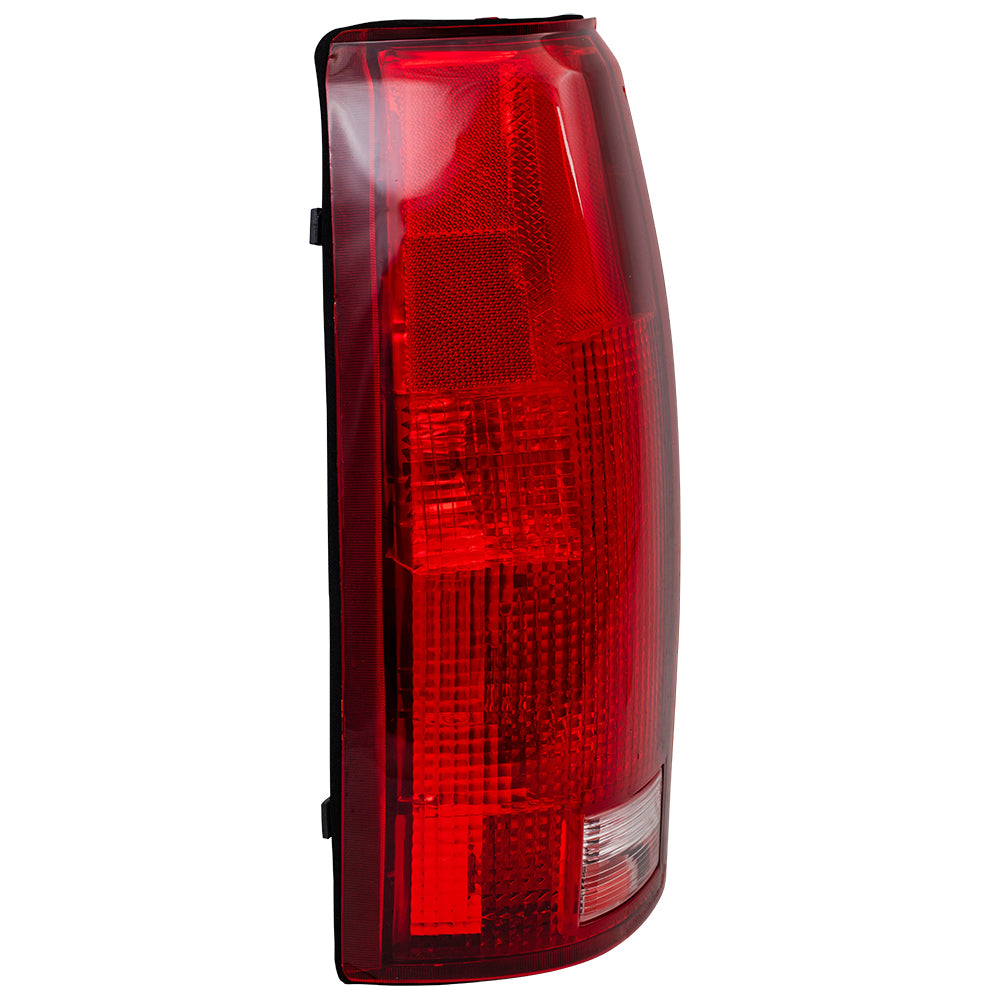 Brock Replacement Driver Tail Light Compatible with 88-99 C1500 K1500 C2500 K2500 C3500 K3500 Pickup 16506355