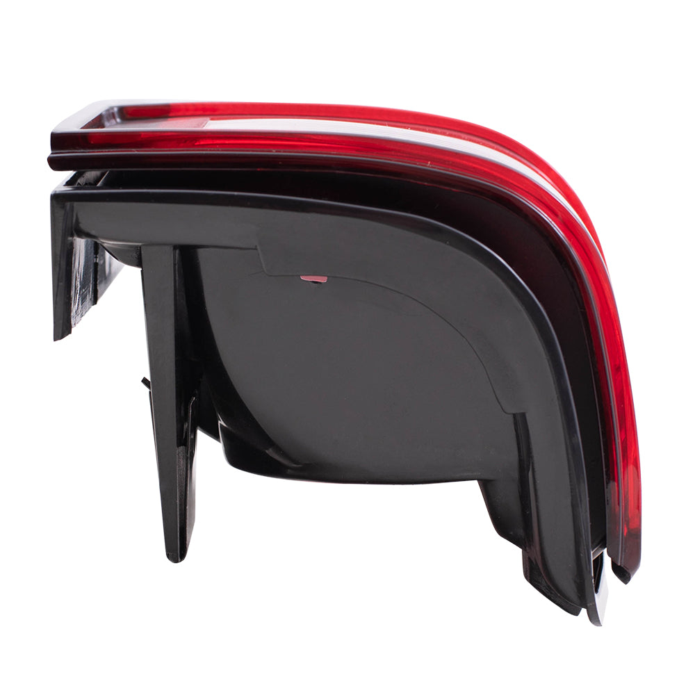 Brock Replacement Passenger Tail Light with Black Bezel Compatible with 1982-1993 S10 S15 Pickup Truck 919650