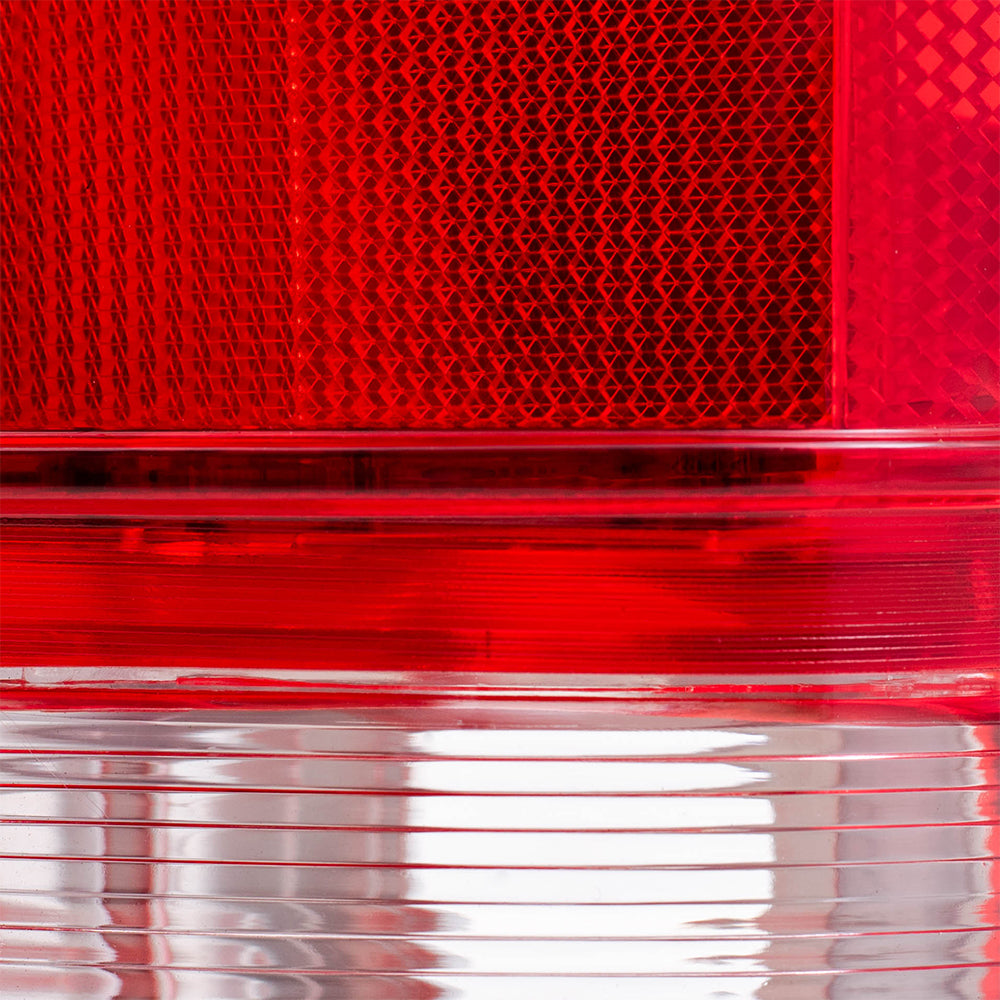 Brock Replacement Passenger Tail Light with Black Bezel Compatible with 1982-1993 S10 S15 Pickup Truck 919650