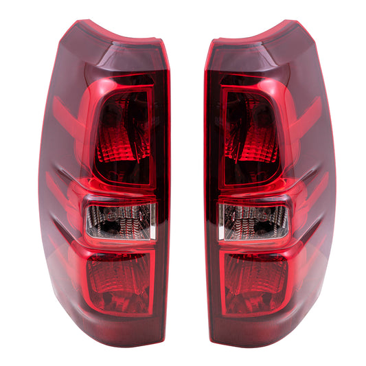 Brock Replacement Driver and Passenger Set Tail Lights Compatible with 2007-2013 Avalanche Pickup Truck 22739263 22739264