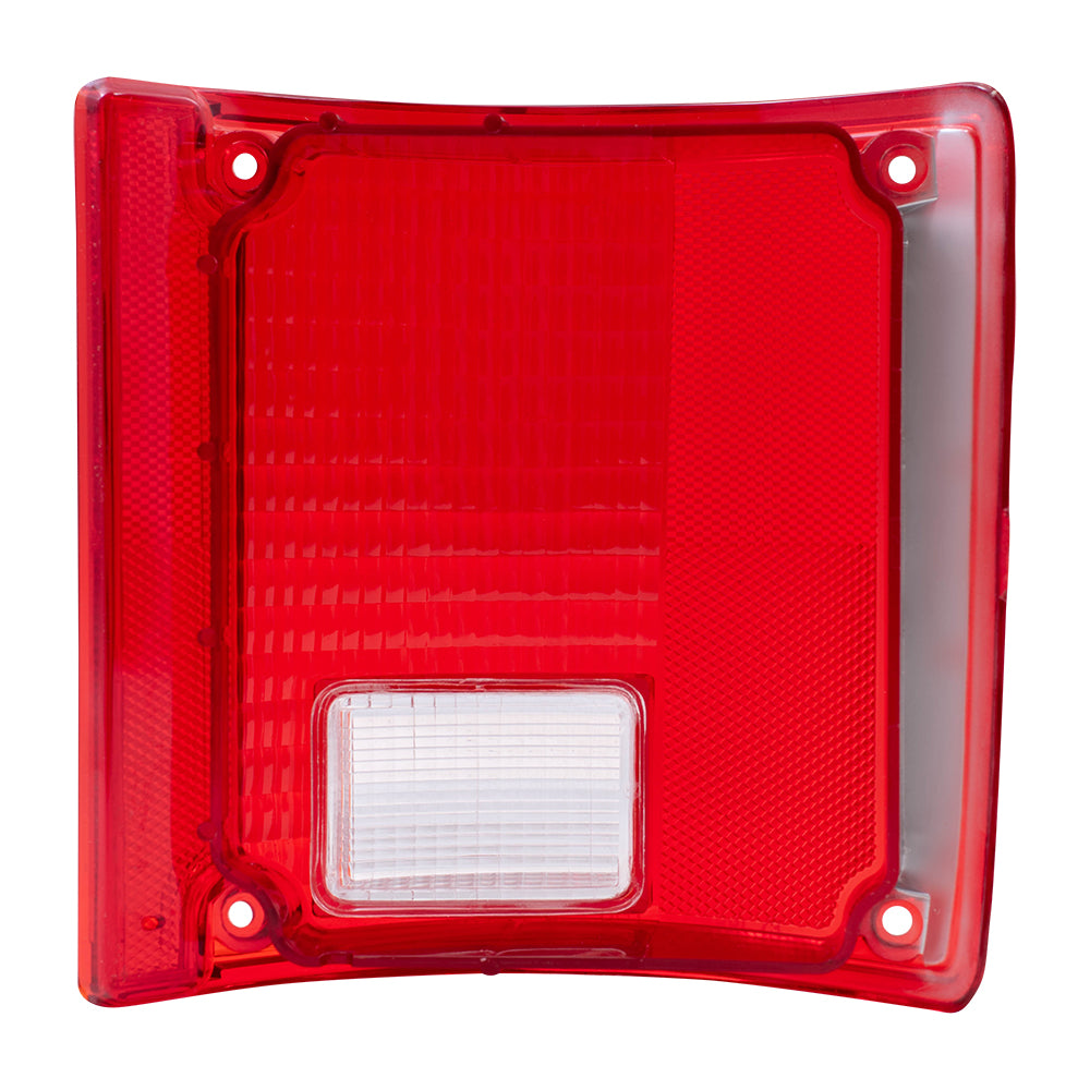 Brock Replacement Driver Tail Light Lens Compatible with 1973-1991 Blazer Suburban Jimmy Pickup Truck 5965775