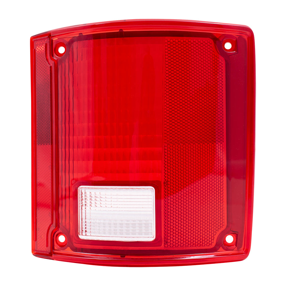 Brock Replacement Passenger Tail Light Lens Compatible with 1973-1991 Blazer Suburban Jimmy Pickup Truck 5965776