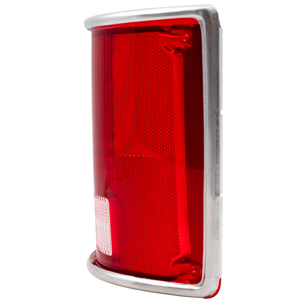 Passenger Tail Light Lens Chrome Trim fits 73-91 Blazer Jimmy Suburban Pickup