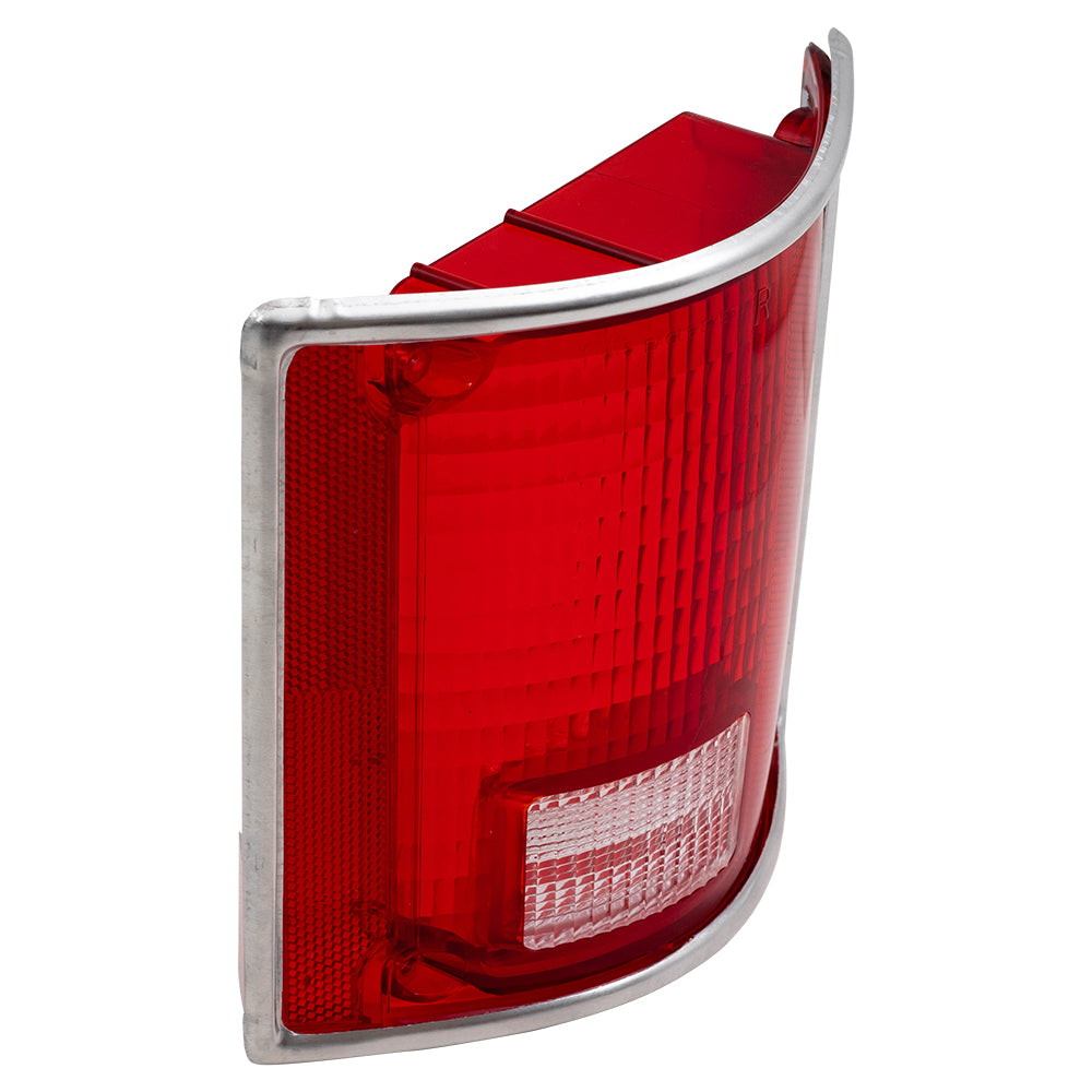 Passenger Tail Light Lens Chrome Trim fits 73-91 Blazer Jimmy Suburban Pickup