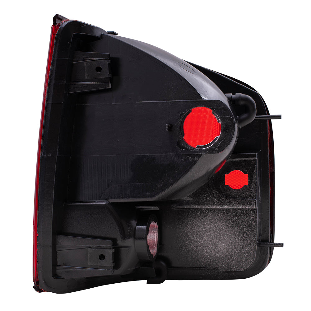 Brock Replacement Driver Side Tail Light Unit with Black Edge Compatible with 1994-2004 S10, 94-04 Sonoma and 96-00 Hombre 5978195